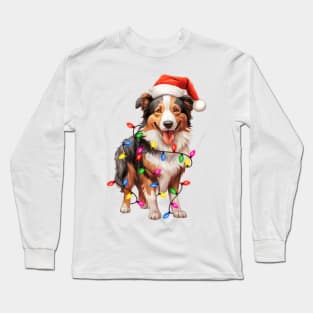 Christmas Collie Long Sleeve T-Shirt